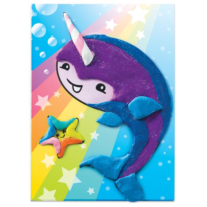 Coloring with Clay Unicorn Friends