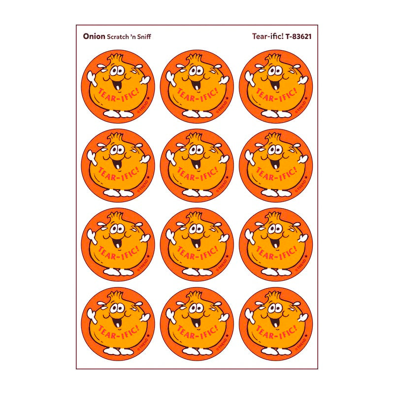 Scratch 'n Sniff Tear Ific Onion Stickers