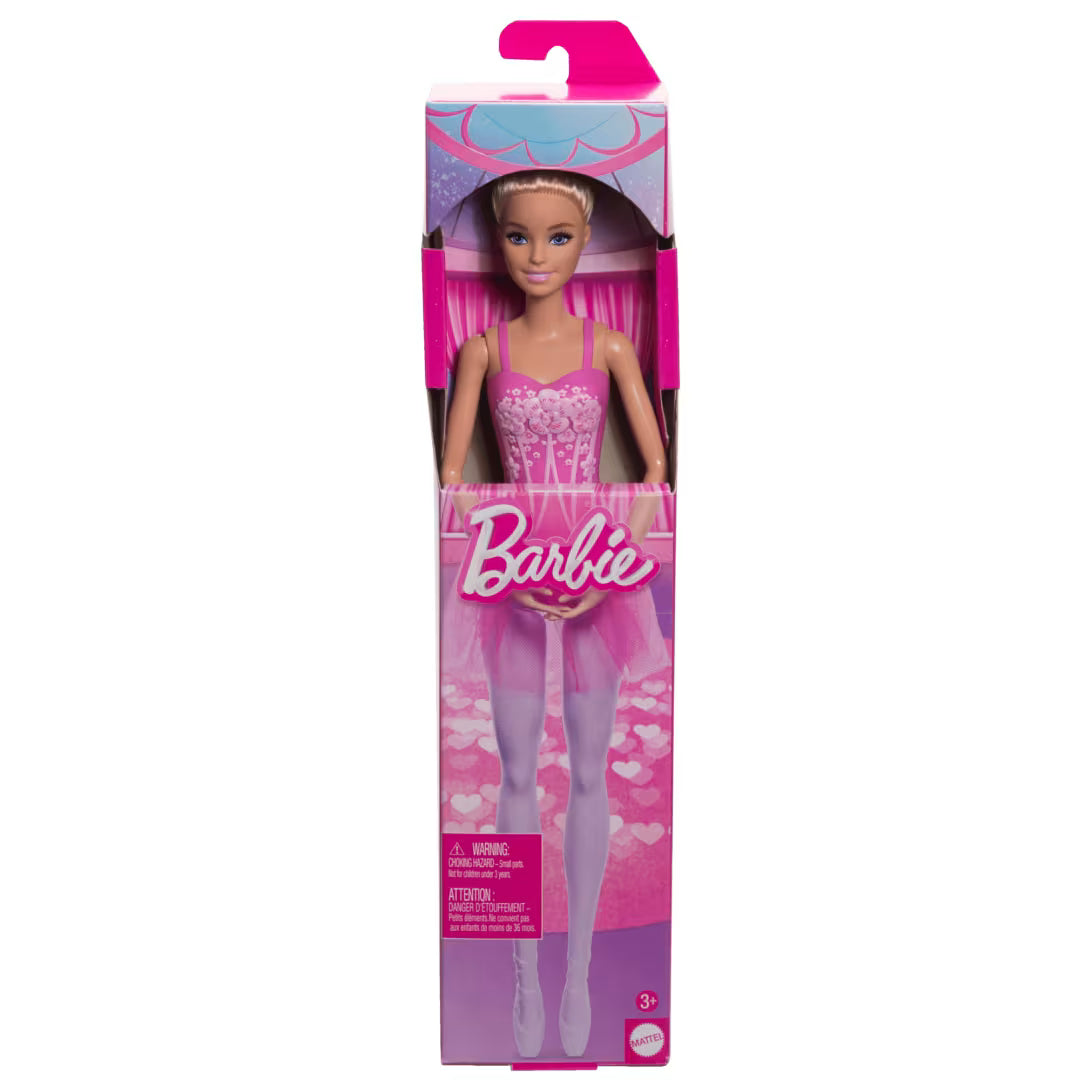 Barbie® Ballerina Doll, Blonde Fashion Doll Wearing Purple Removable Tutu