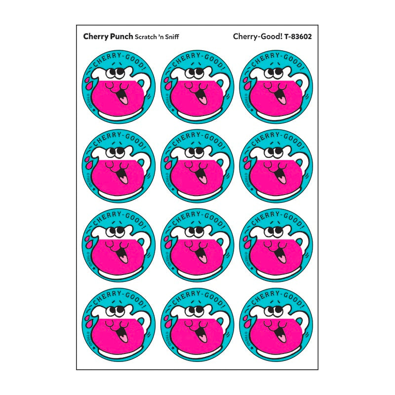 Scratch 'n Sniff Cherry Good Cherry Punch Stickers