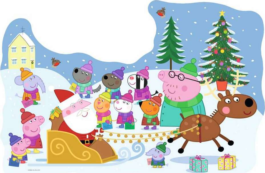 Peppa Pig Christmas (32 Piece Floor Puzzle with Door Hange)