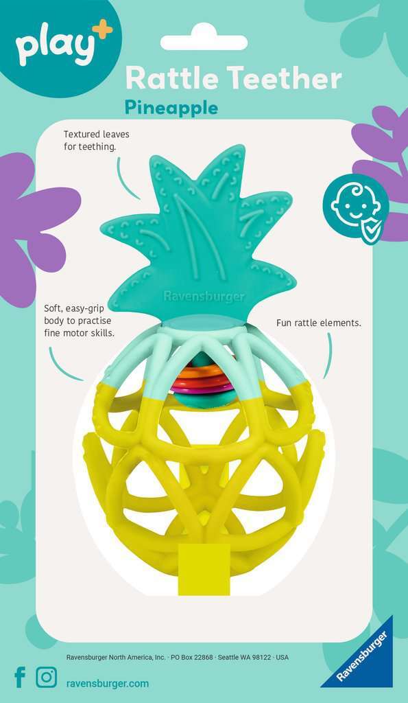 Play+ Pineapple Rattle Teether