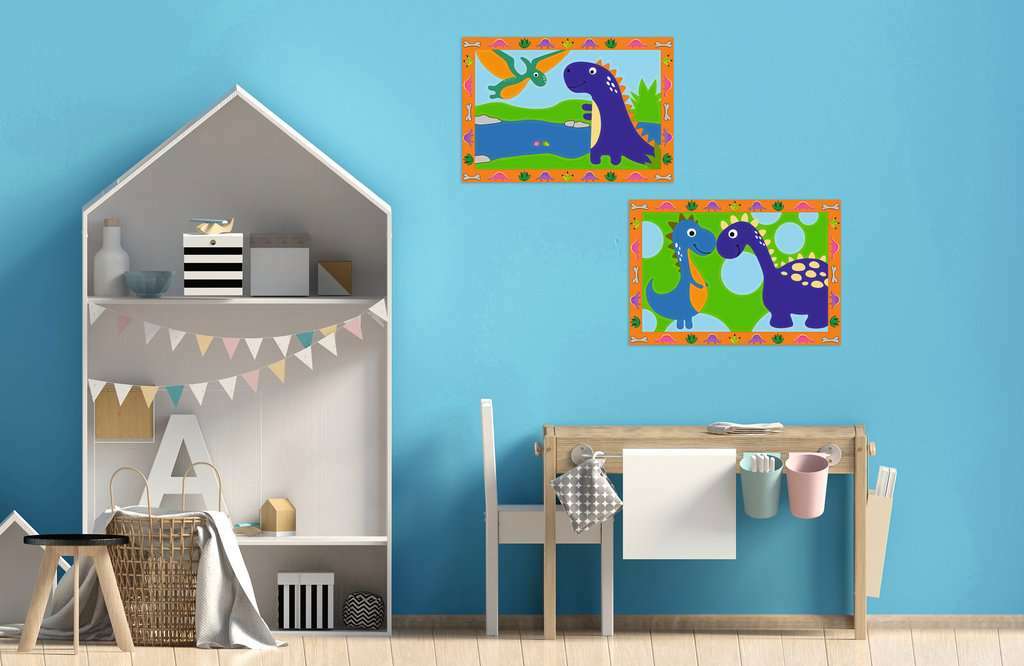 CreArt Jr: Paint-By-Number - Land of the Dinosaurs (2 images)