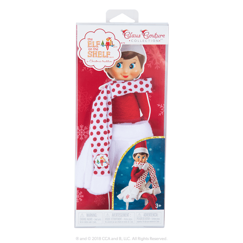 Elf on the Shelf Claus Couture Collection® Snowflake Skirt and Scarf