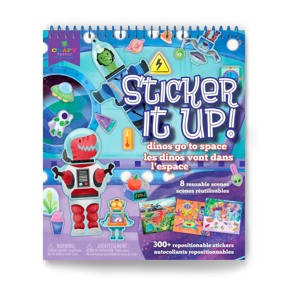 Craft-tastic Sticker It Up! Dinos Go To Space
