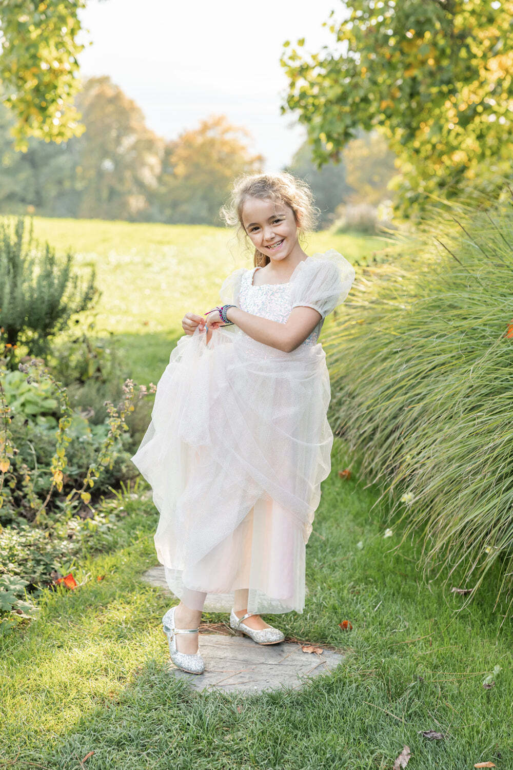 Rainbow Sherbert Sparkle Dress, Size 5/6