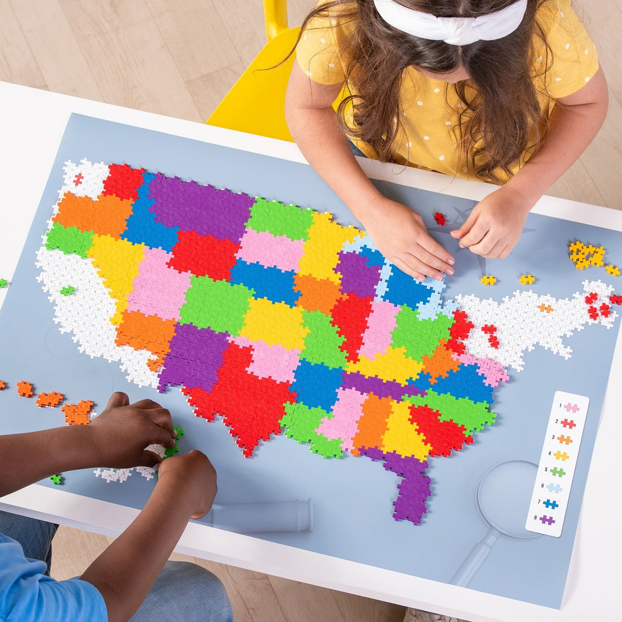 Plus-Plus Puzzle by Number - Map of the United States