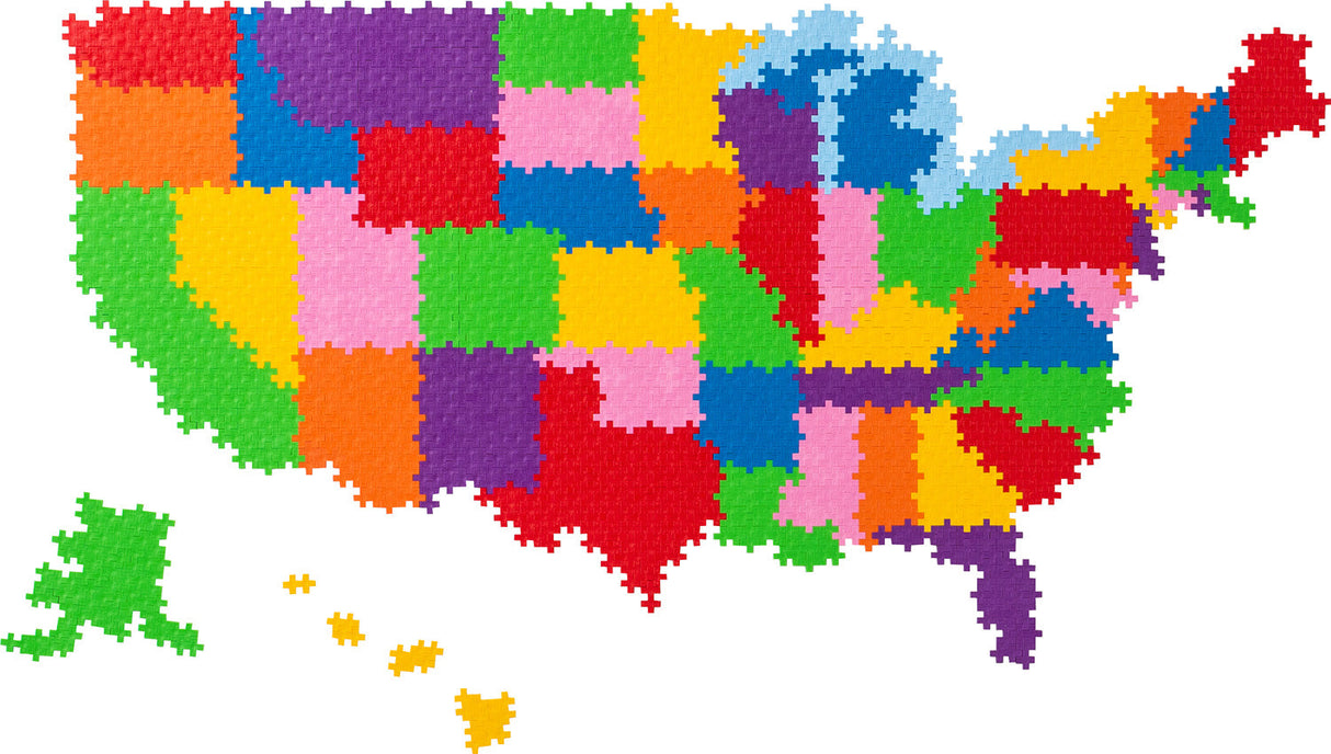 Plus-Plus Puzzle by Number - Map of the United States