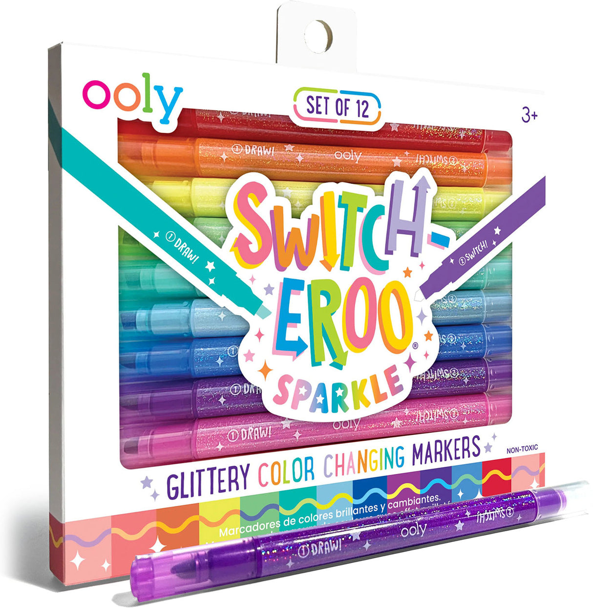 OOLY Switch-Eroo Sparkle Glittery Color Changing Markers