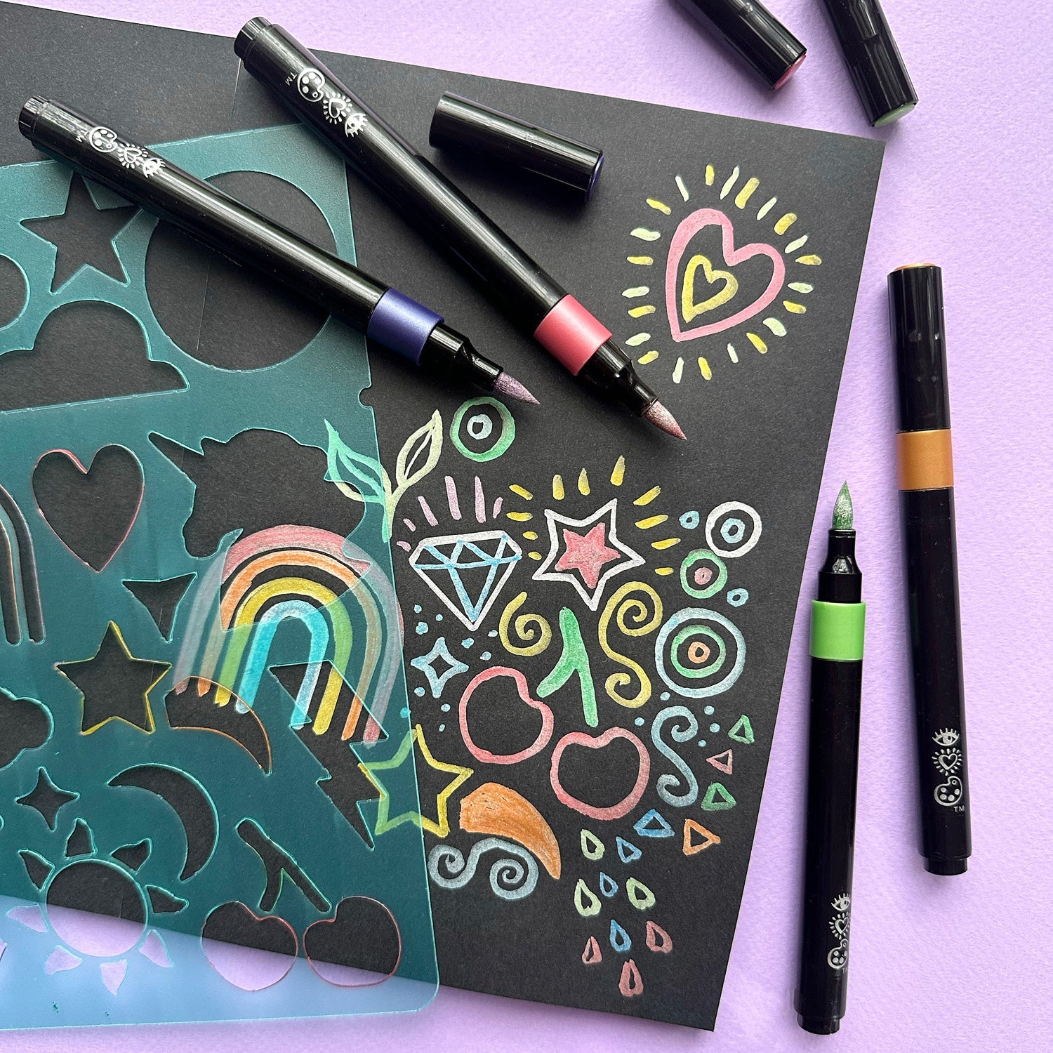 iHeartArt Metallic Dreams Doodle Pad