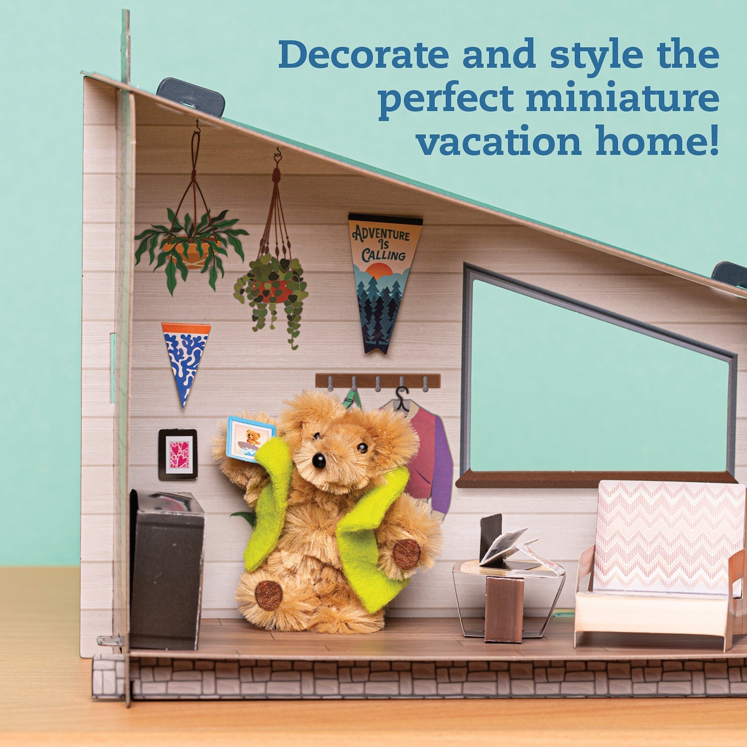 KLUTZ DIY Miniature Cozy Bear Cabin