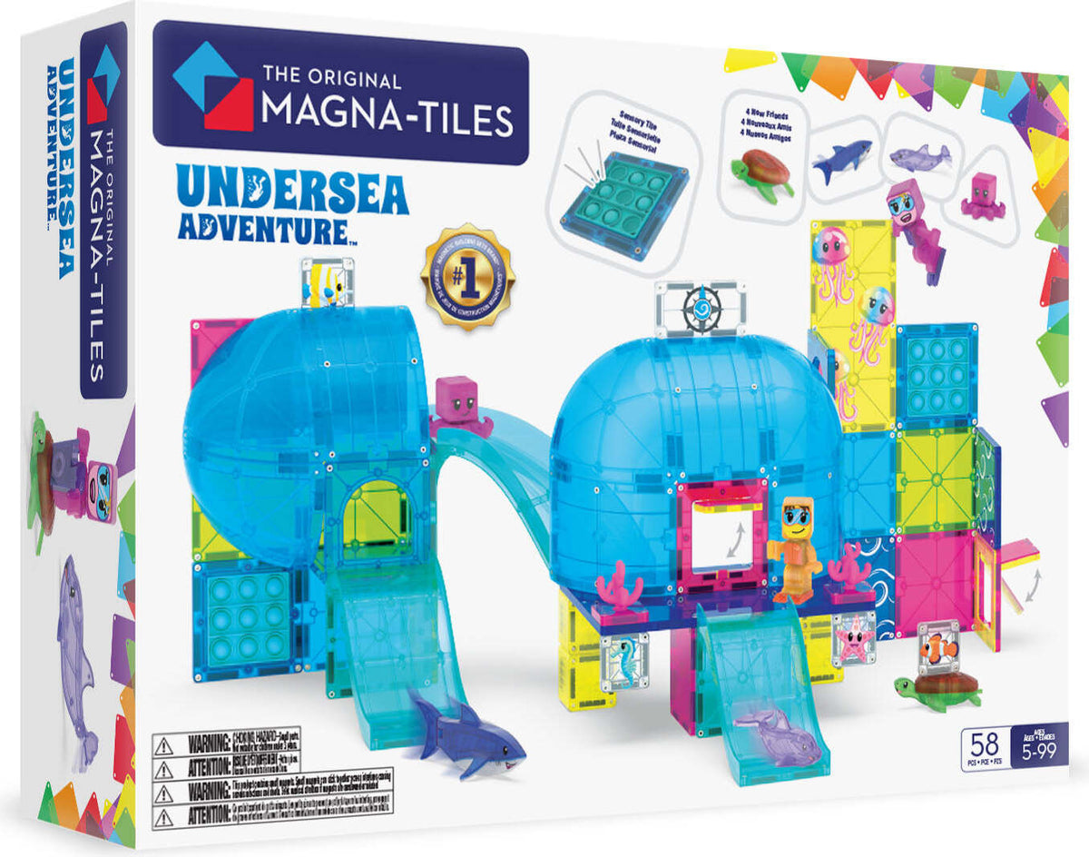 MAGNA-TILES Undersea Adventure 58-Piece Set