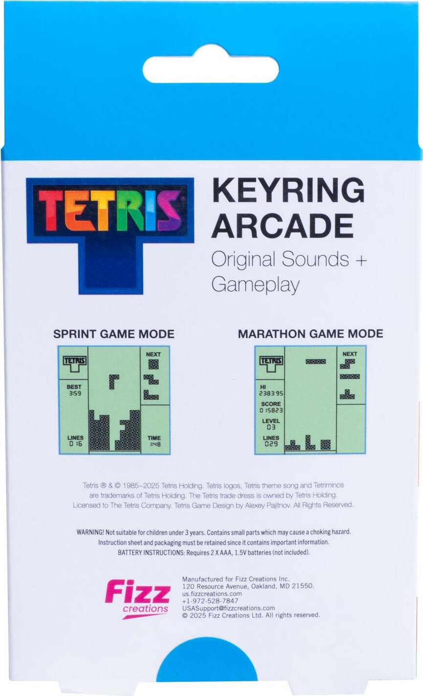 Tetris Keyring Arcade Game
