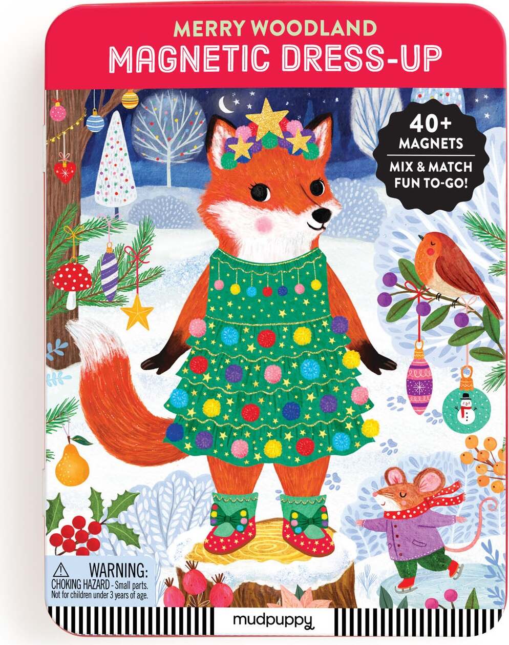 Mudpuppy Merry Woodland Magnetic Dress-Up Set