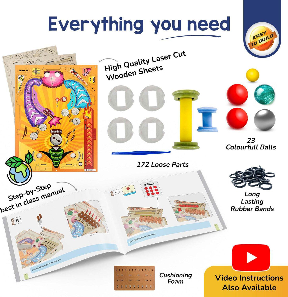 Smartivity Pinball Machine STEM Building Kit