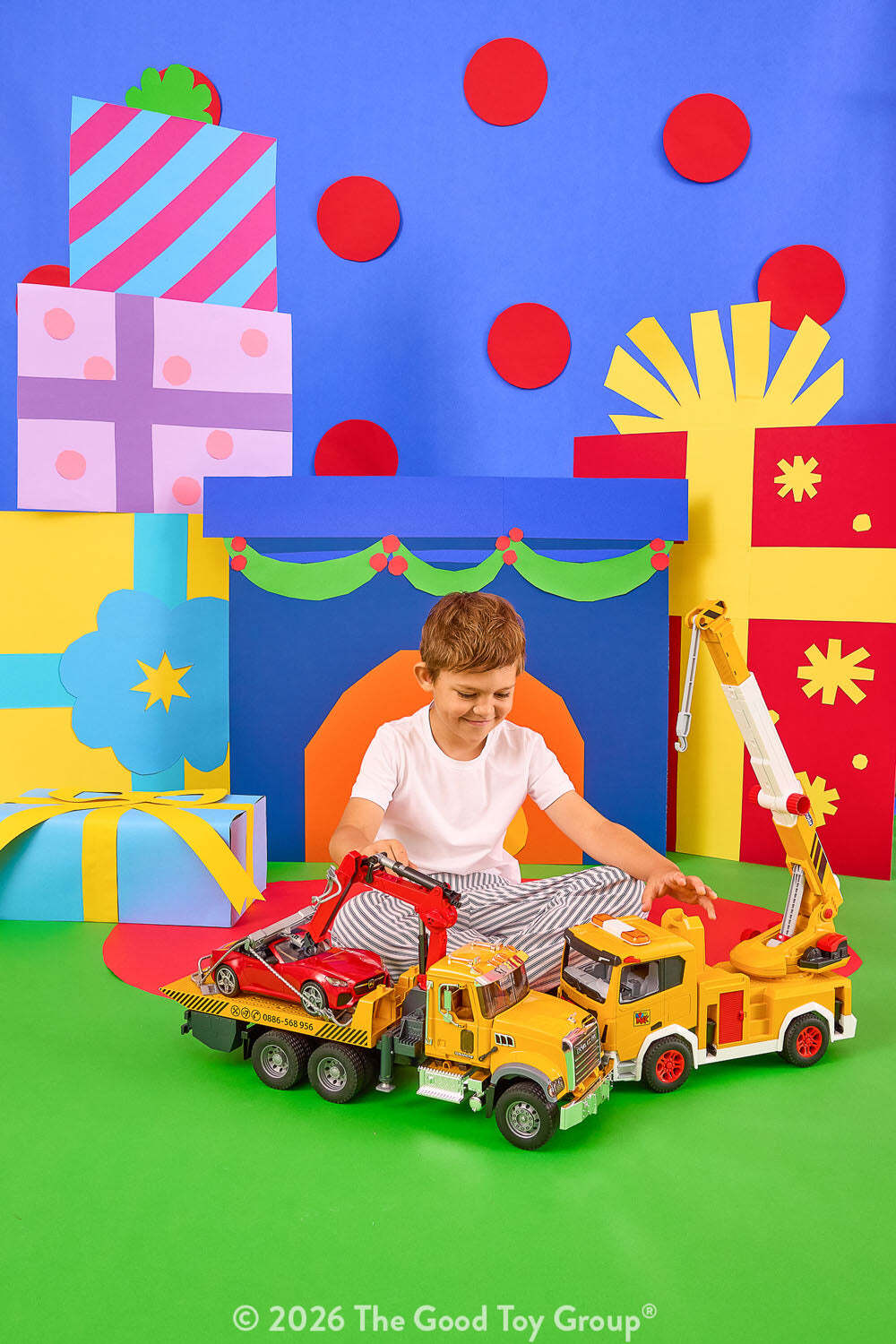 Bruder MACK Granite Tow Truck with Roadster