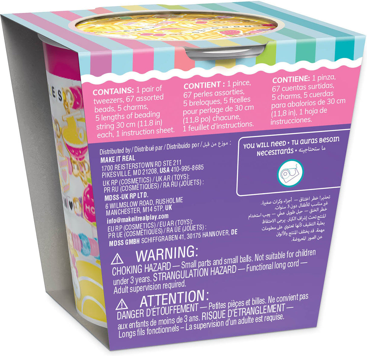 Knot Noodles Bracelet Kit Asst