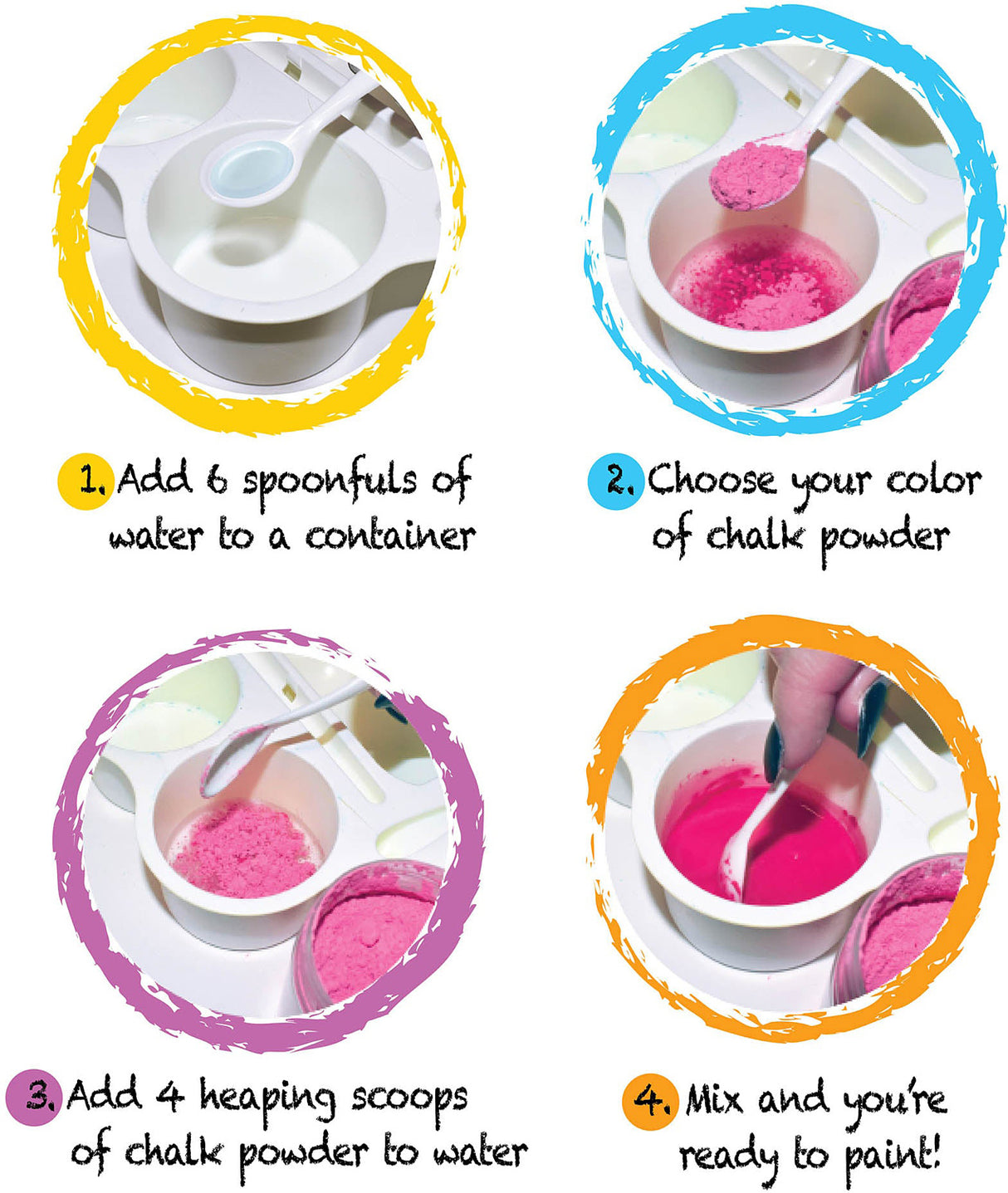 DIY Sidewalk Chalk Paint Set