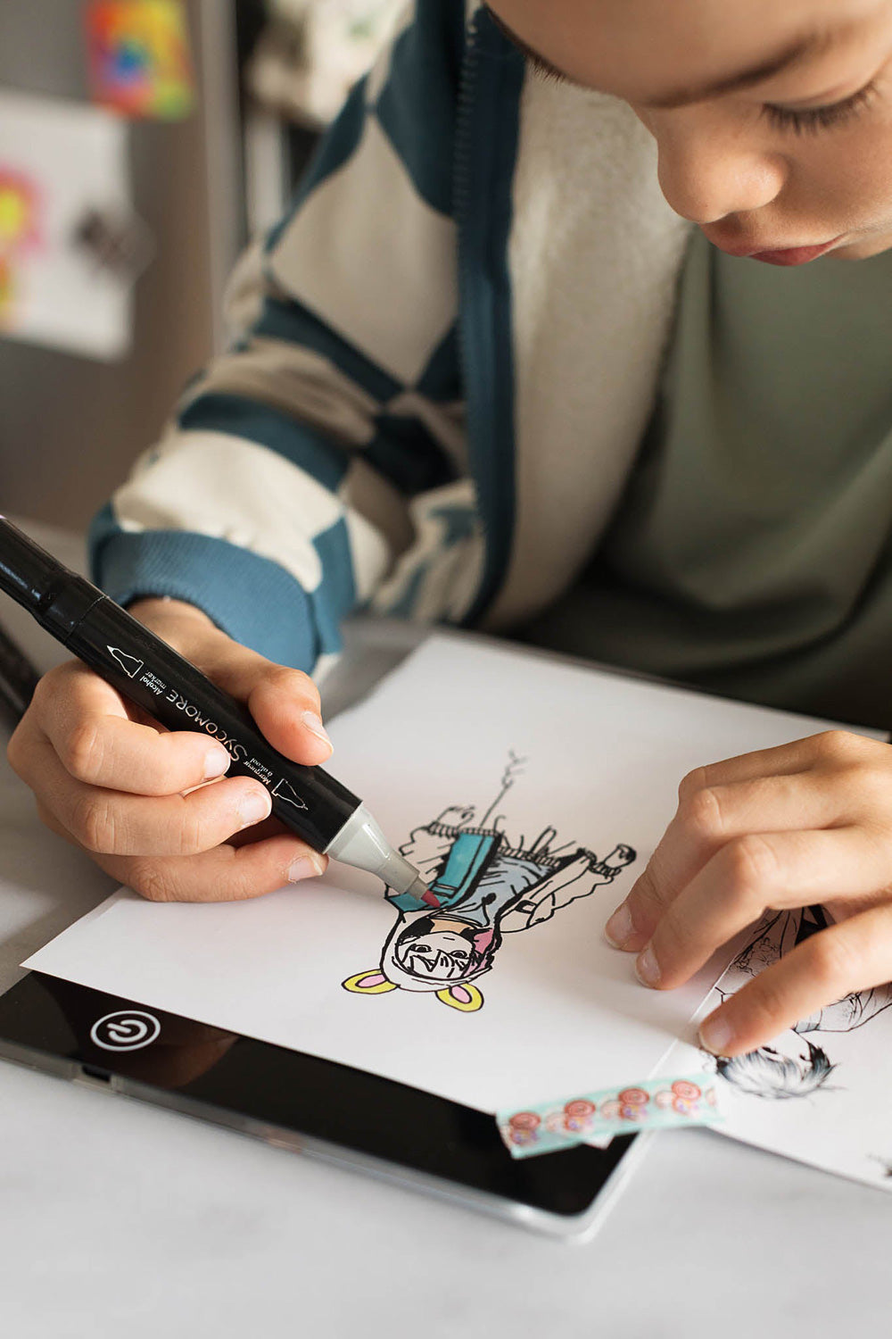 Sycomore Artissimo Create Your Manga Characters Rechargeable Light Pad
