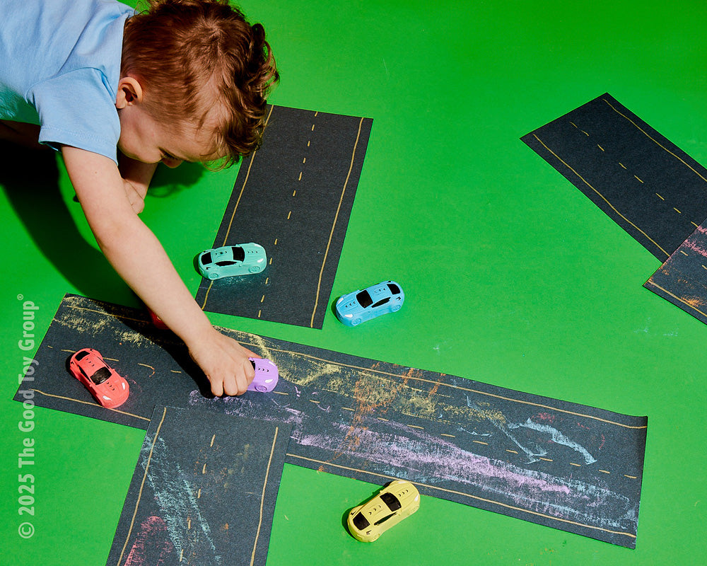 Sidewalk Chalk - Race Cars