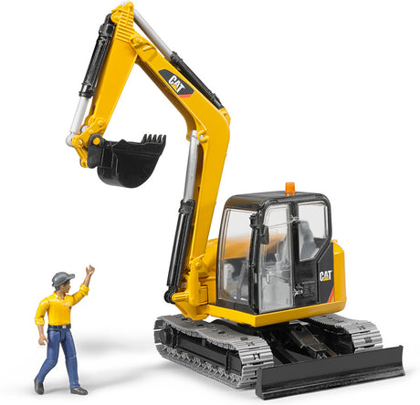 Bruder CAT Mini Excavator with Worker