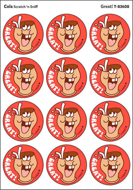 Great! - Cola scent Retro Stinky Stickers® (24 ct.)