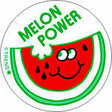 Melon Power - Watermelon scent Retro Scratch 'n Sniff Stinky Stickers (24 Ct)