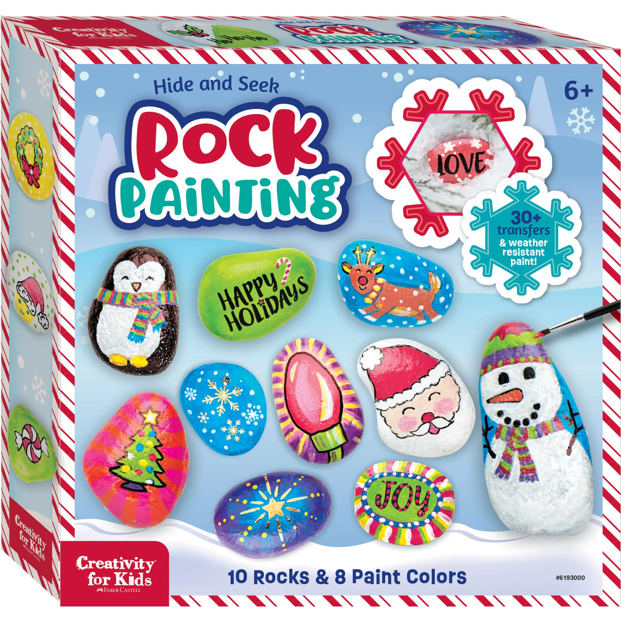 Holiday Hide & Seek Rock Painting