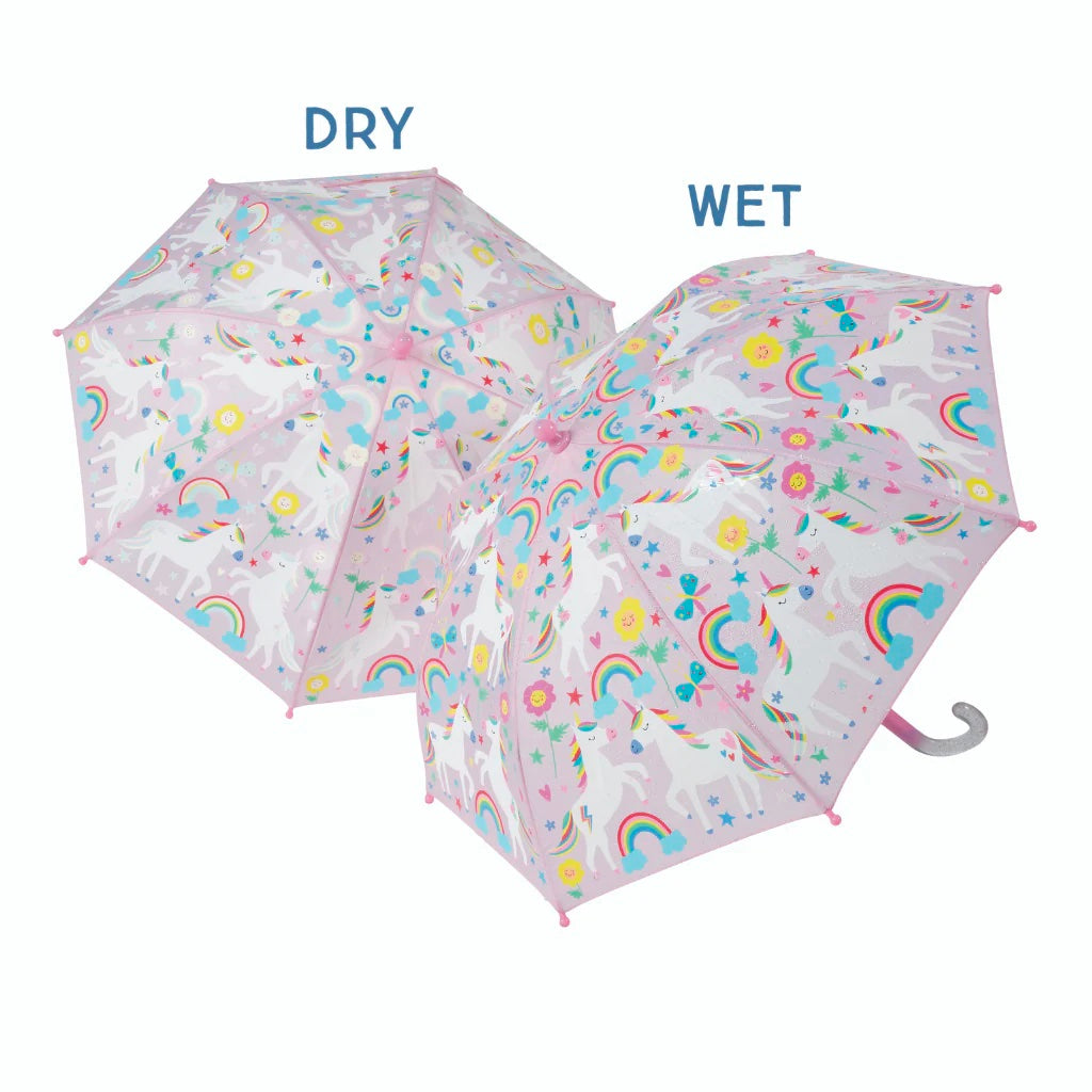 Color Change Rainbow Unicorn Umbrella