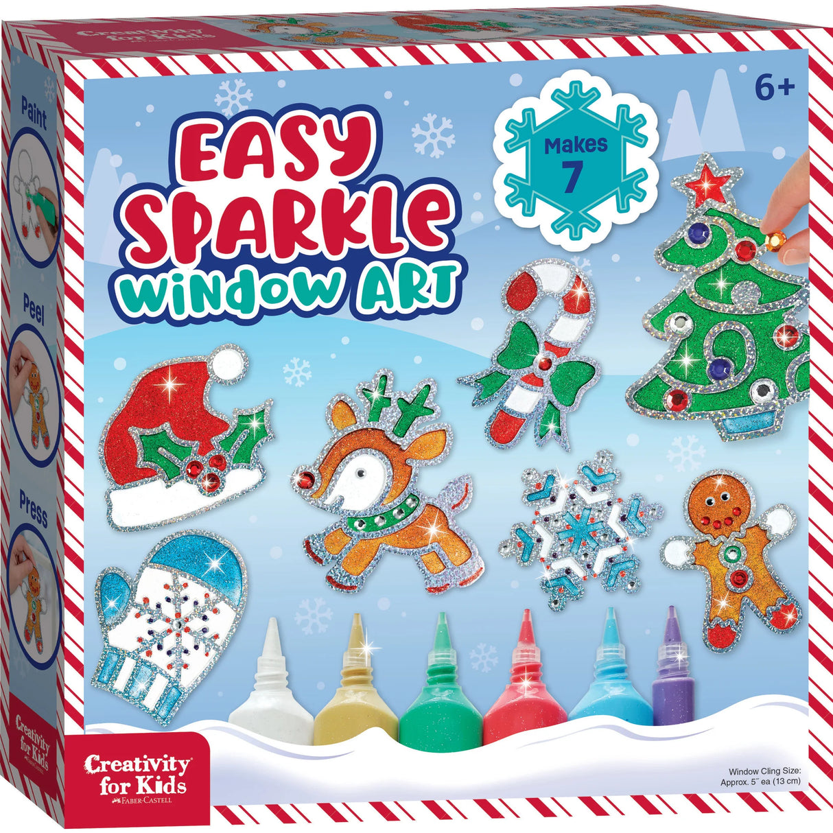 Holiday Easy Sparkle Window Art