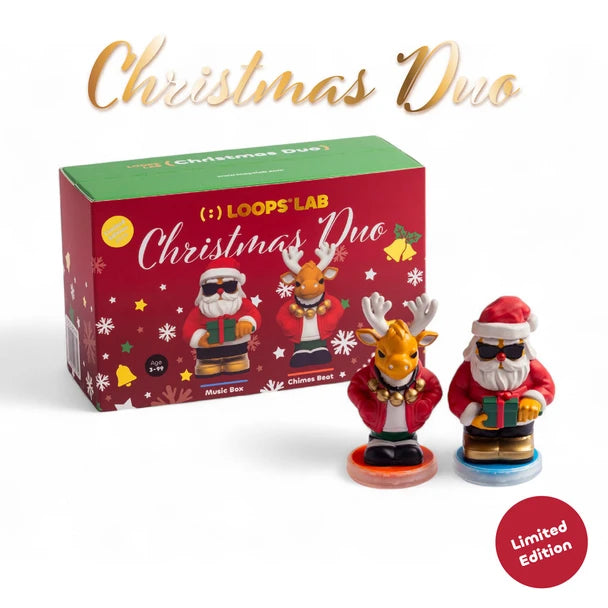 Santa & Deer Playing Jingle Bells