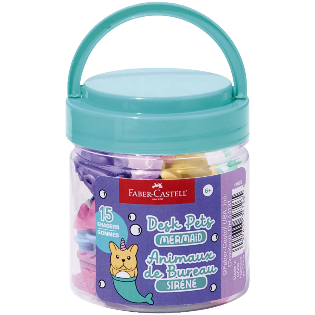 Mermaid Desk Pets Eraser Set