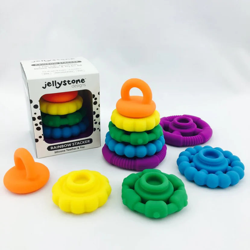 Rainbow Stacker Silicone Teether Jellystone