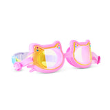 Flexi Cat Plush Paw Pink Swim Goggles