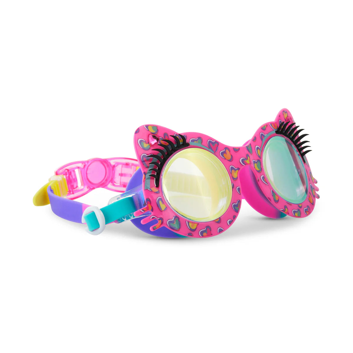 Purrty Pink Paws Kitty Youth Swim Goggles