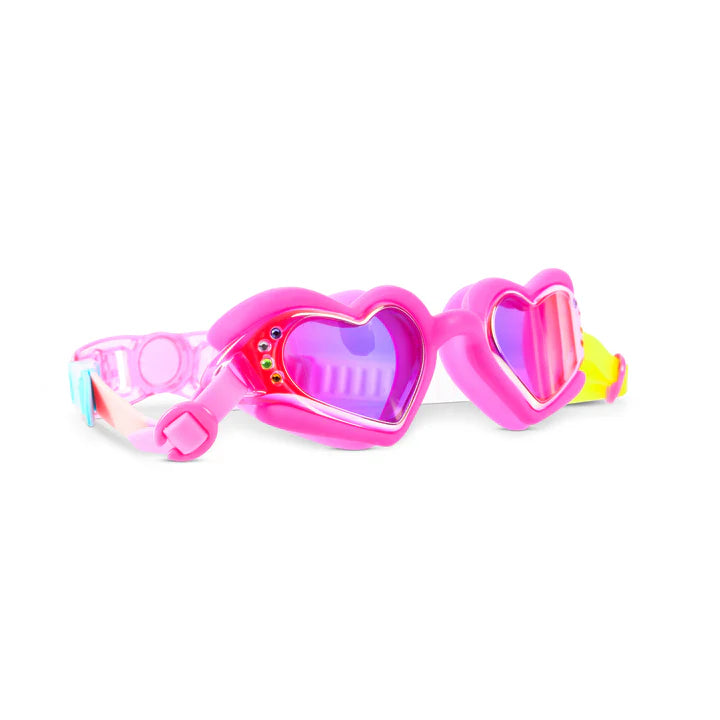 Plush Crush Heart Hot Crush Pink Goggles