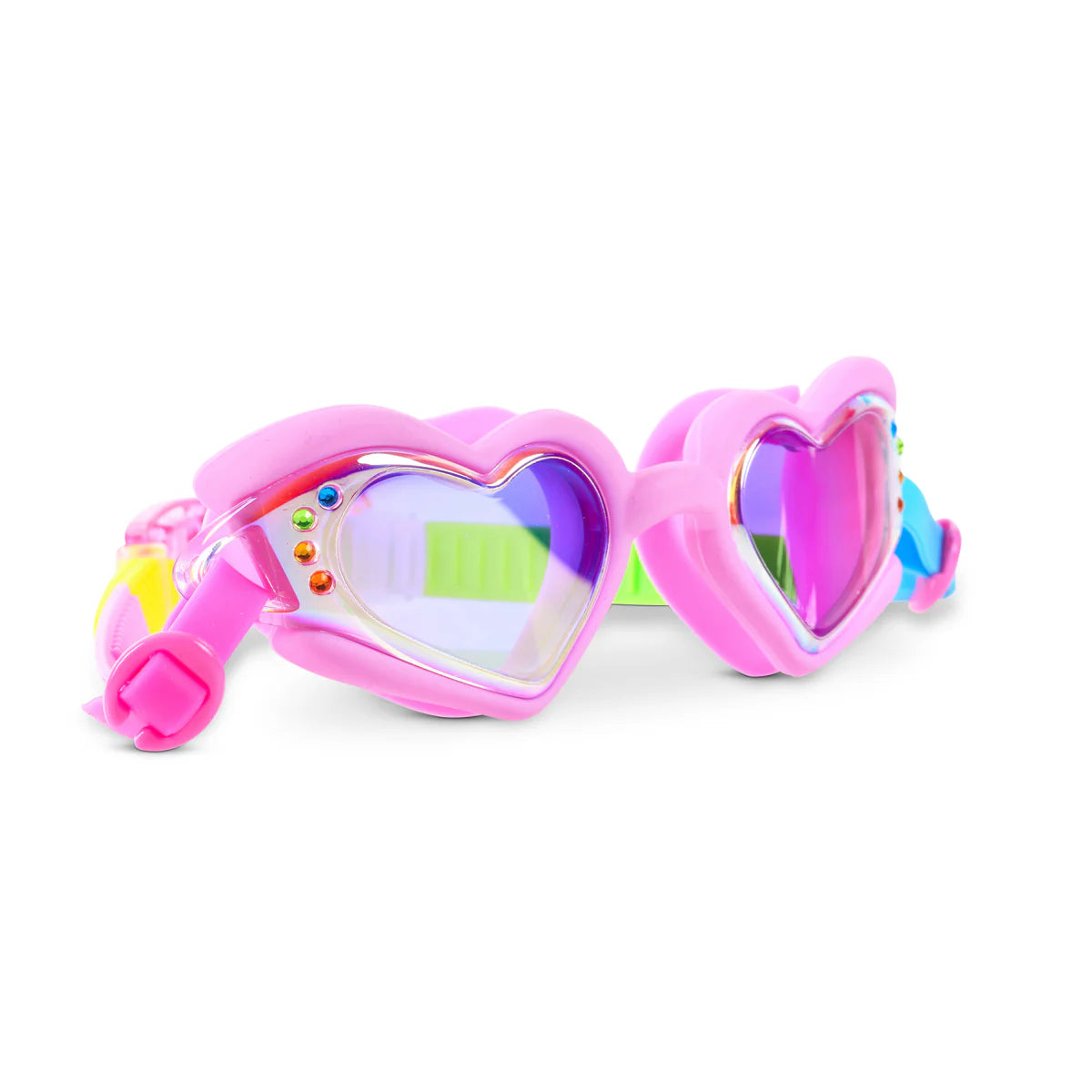 Plush Crush Heart Ur My Jam Pink Swim Goggles