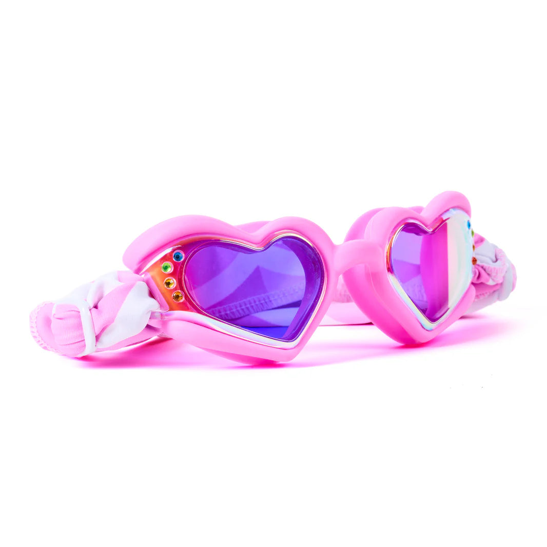 Soft Crush Pink Wish Flexible Heart Swim Goggles