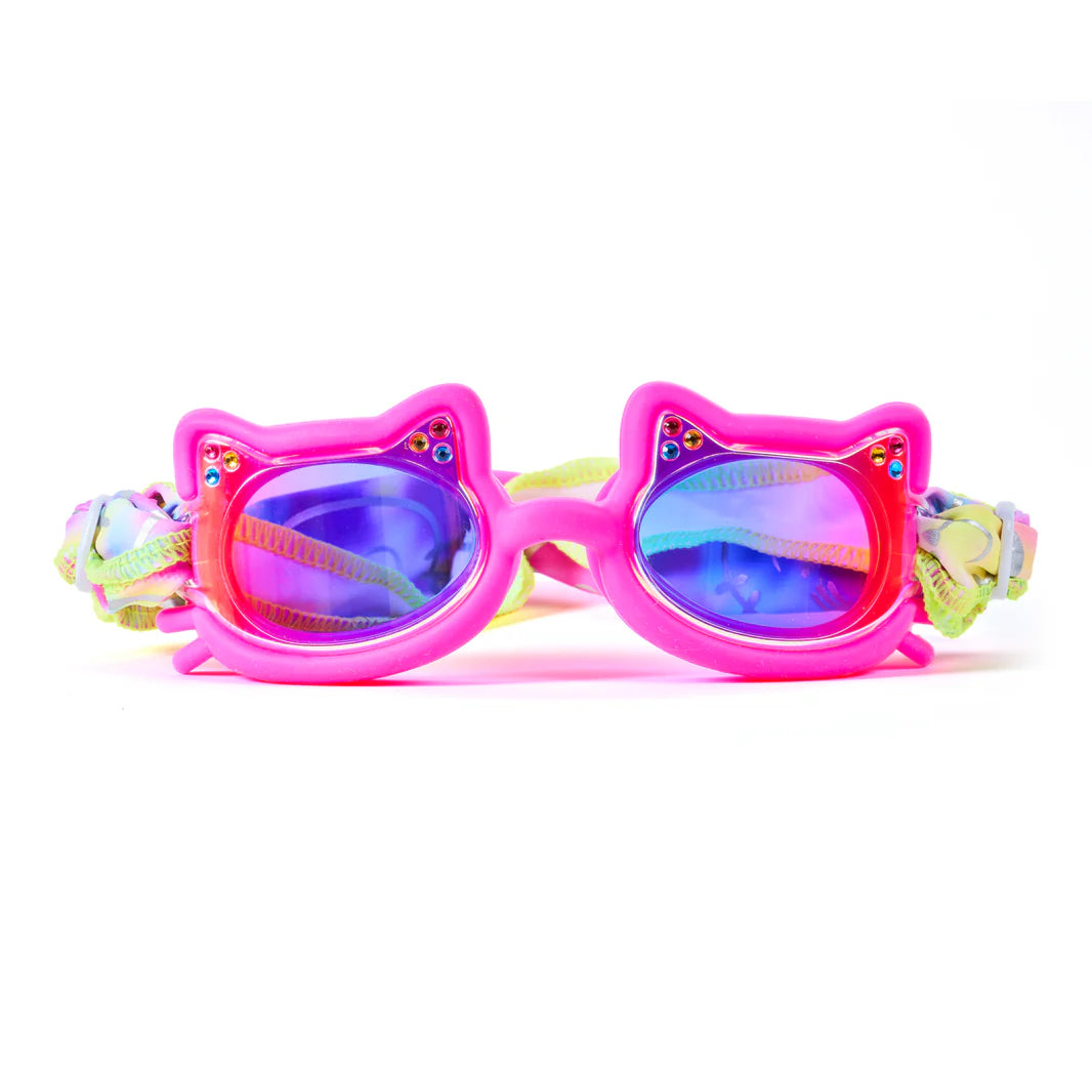 Soft Strap Paws Cat Frame Fuzzy Pink Goggles
