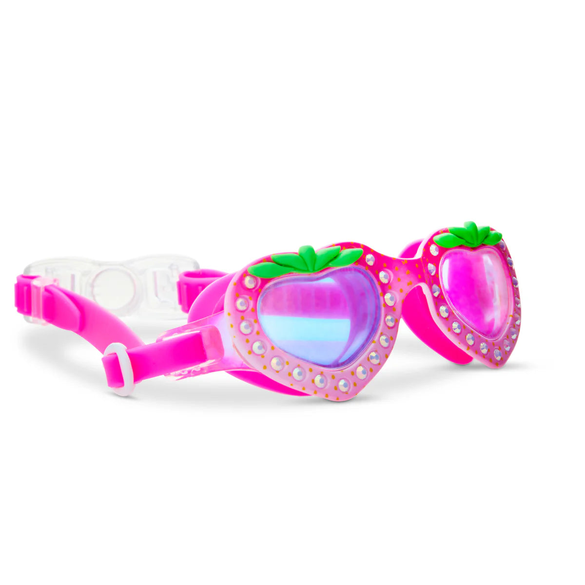 Strawberry Pink Youth Swim Goggles
