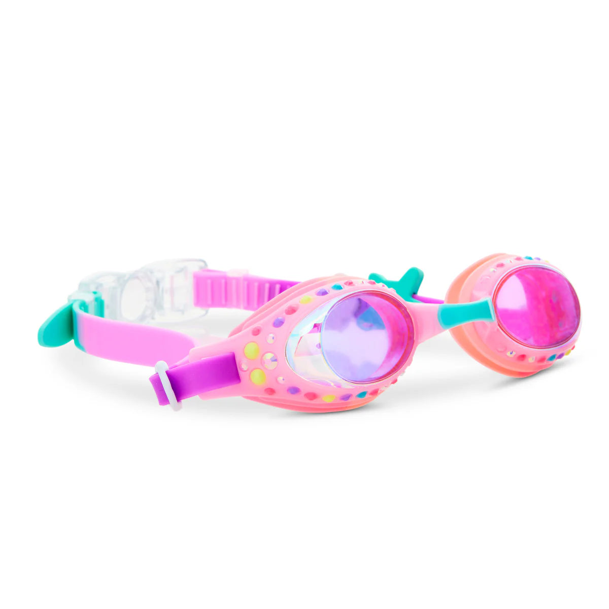 Tropical Rhinestone Pink Paradise Youth Swim Goggle