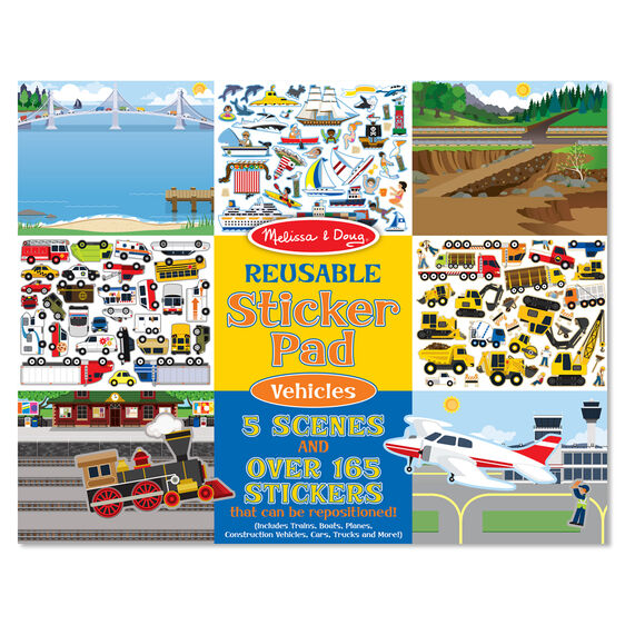 Reusable Sticker Pad - Vehicles