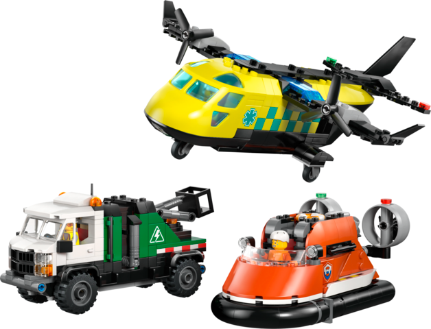 LEGO® City Airplane, Truck & Hovercraft Remix