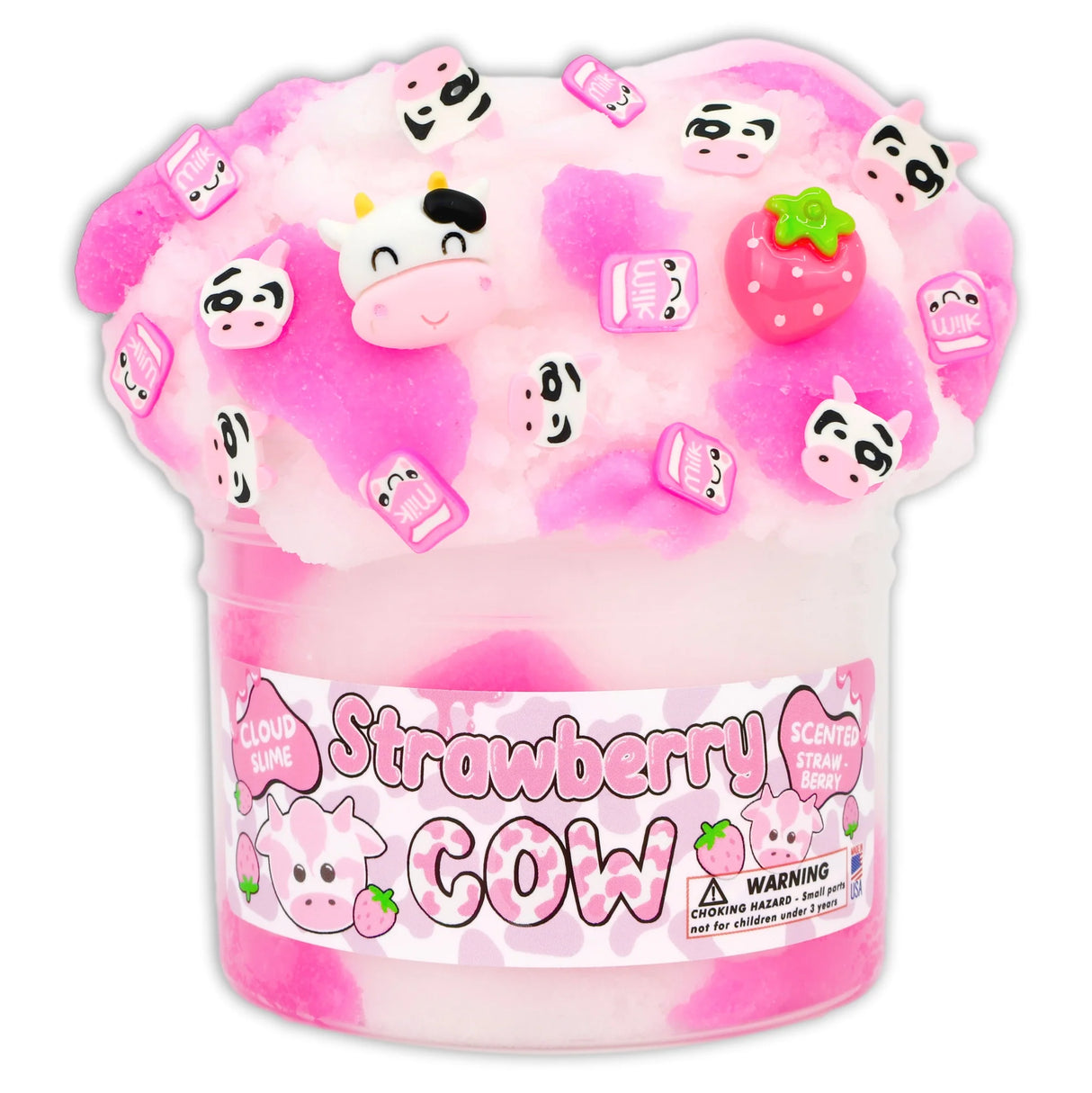 Strawberry Cow Dope Slime