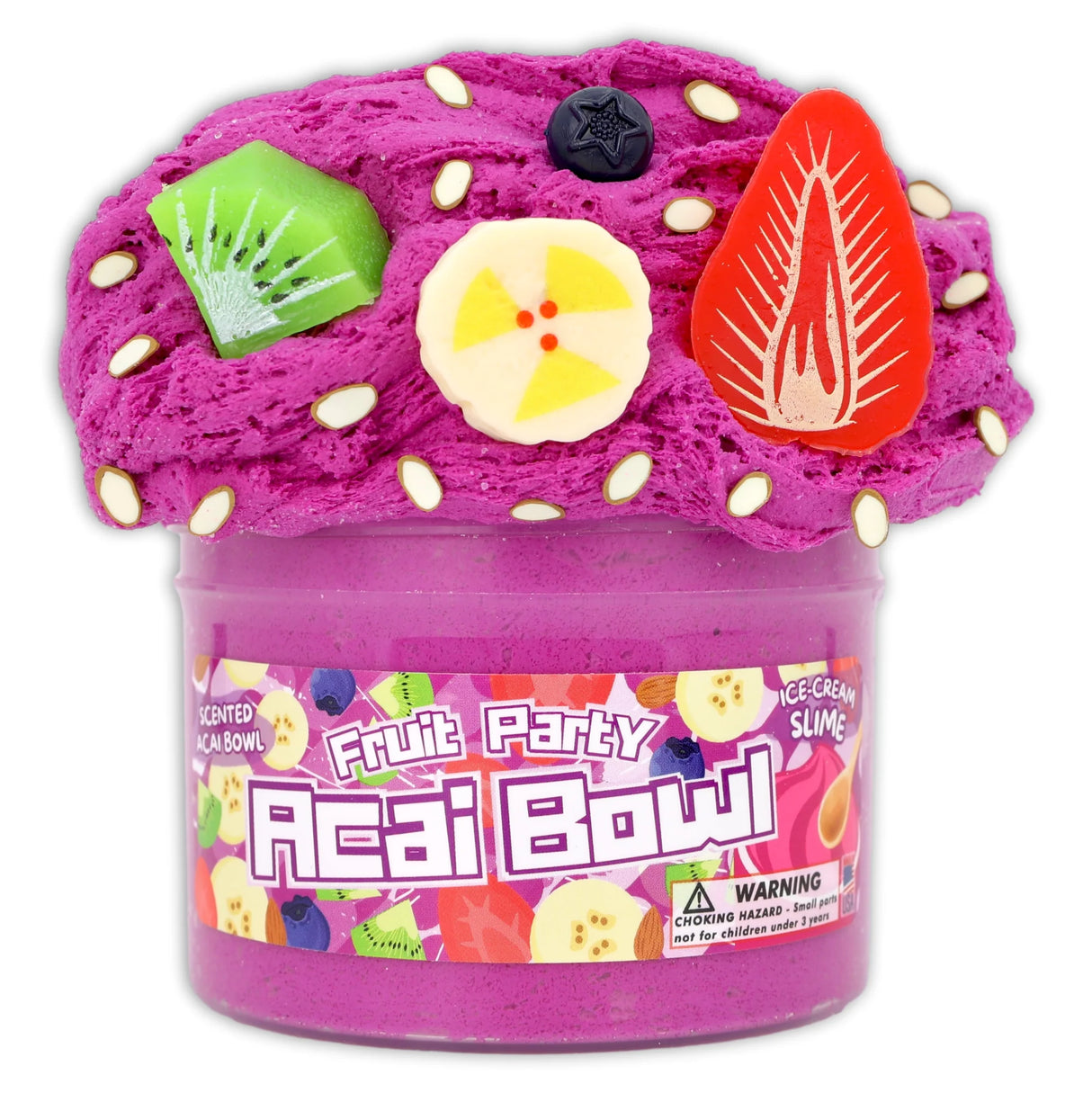 Acai Bowl Ice Cream Slime Dope Slimes