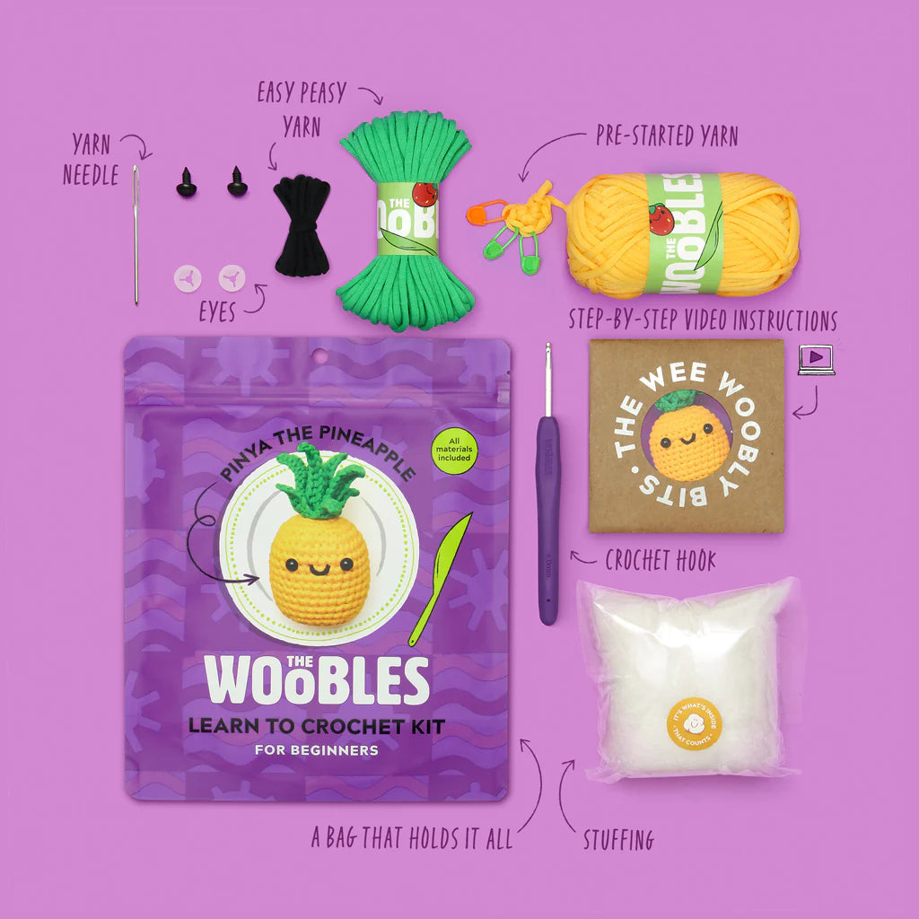 Woobles Pinya The Pineapple Crochet Kit