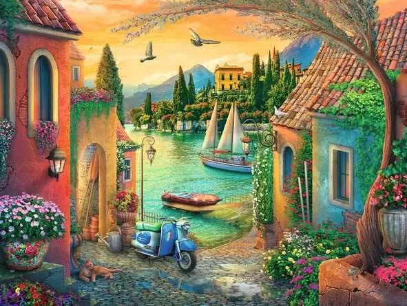 750 pc European Villa Puzzle