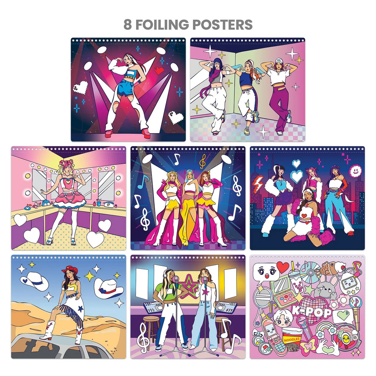 K Pop Foil Fashion Design Portfolio