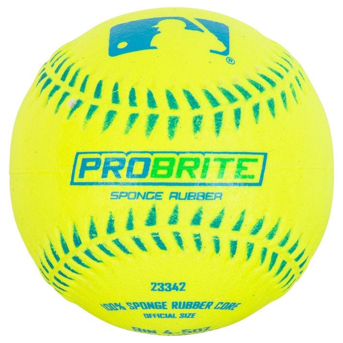 MLB ProBrite Rubber Tee Ball