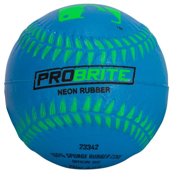 MLB ProBrite Rubber Tee Ball